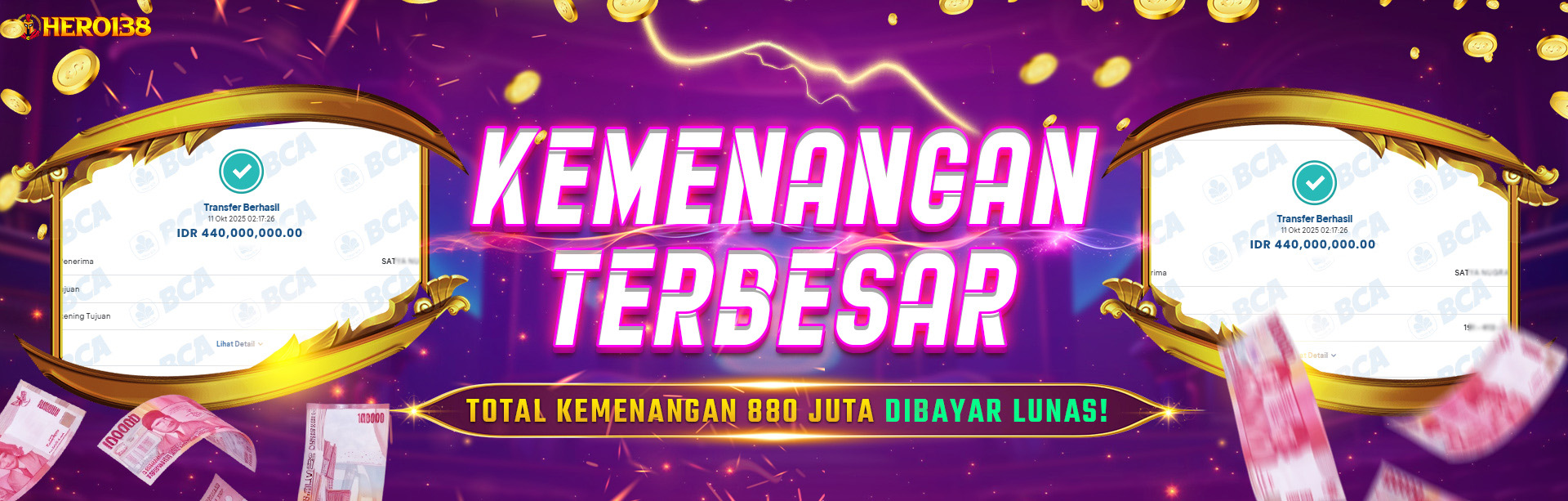 Bukti Kemenangan HERO138